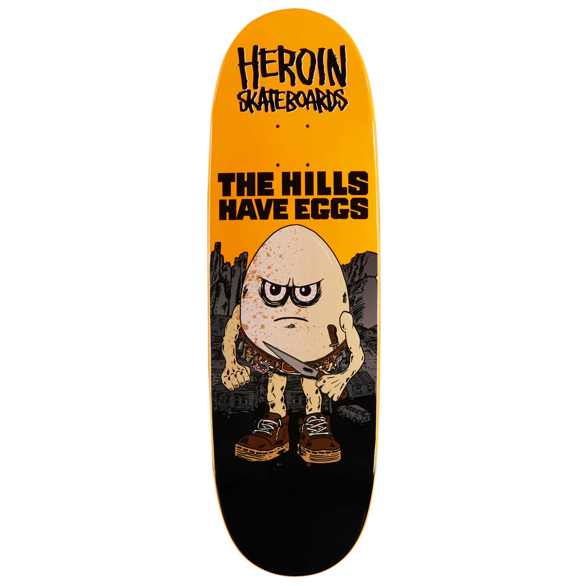 Heroin Hills Have Eggs Skateboard Deck - 9.50