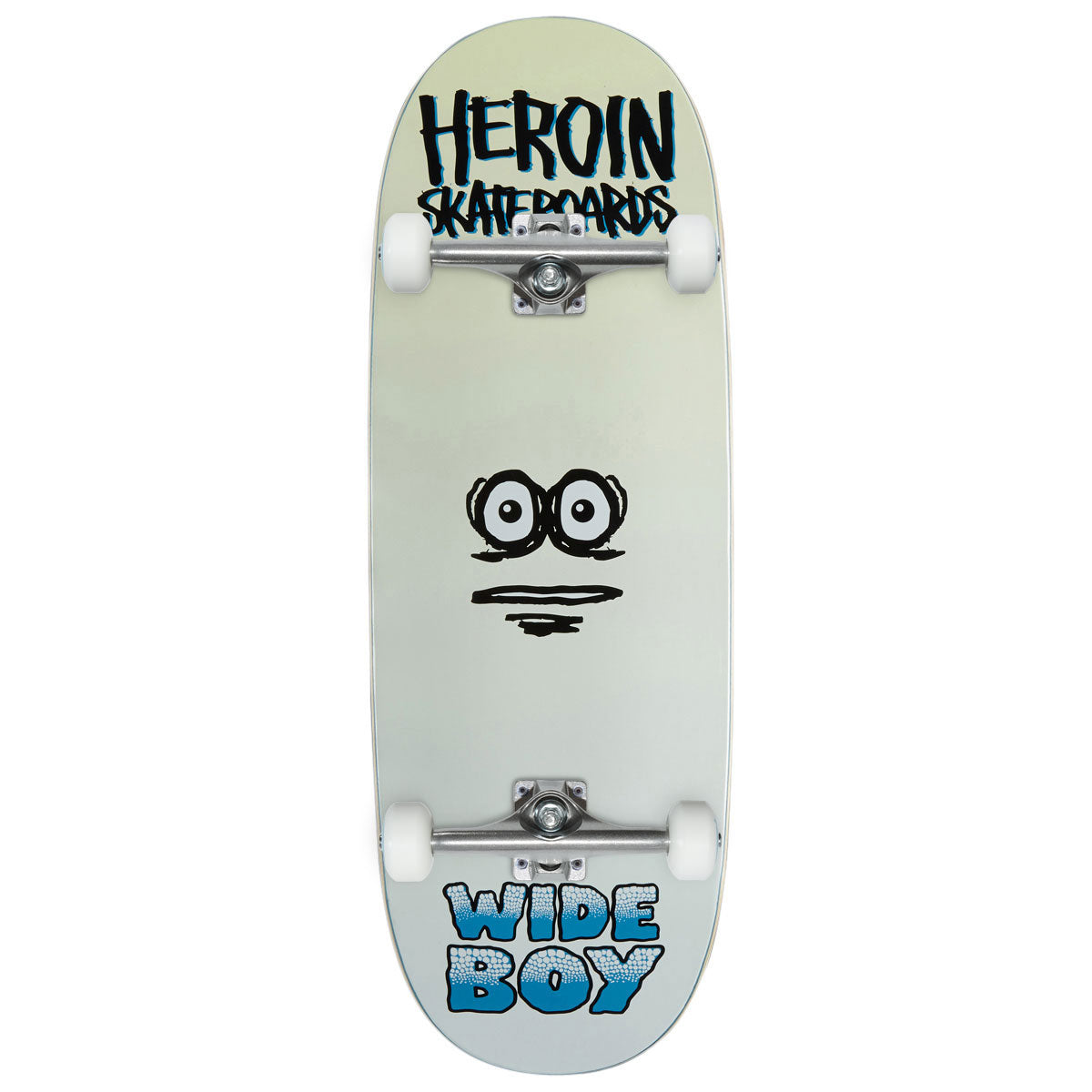 Heroin Wide Boy Face Skateboard Complete - 10.75