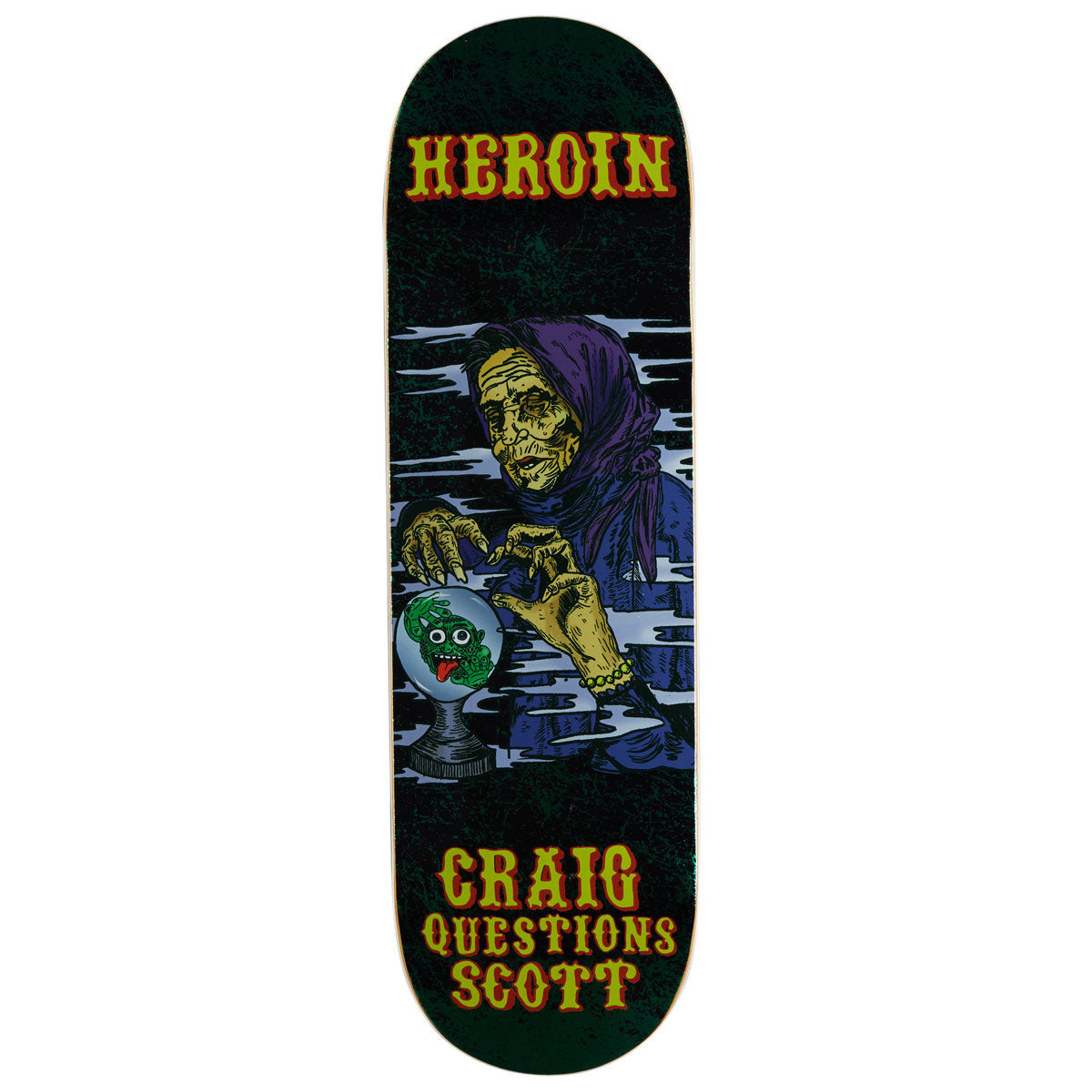 Heroin Craig Questions KO2 Fortune Teller Skateboard Deck - 9.25