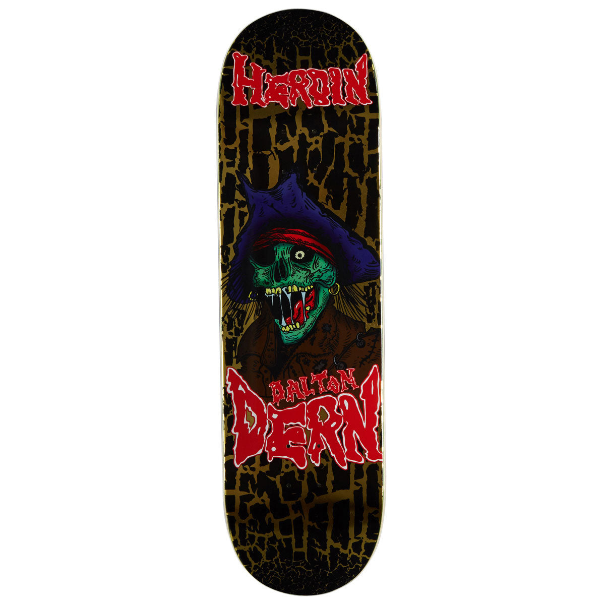 Heroin Dalton Dern KO2 Pirate Skateboard Deck - 8.75