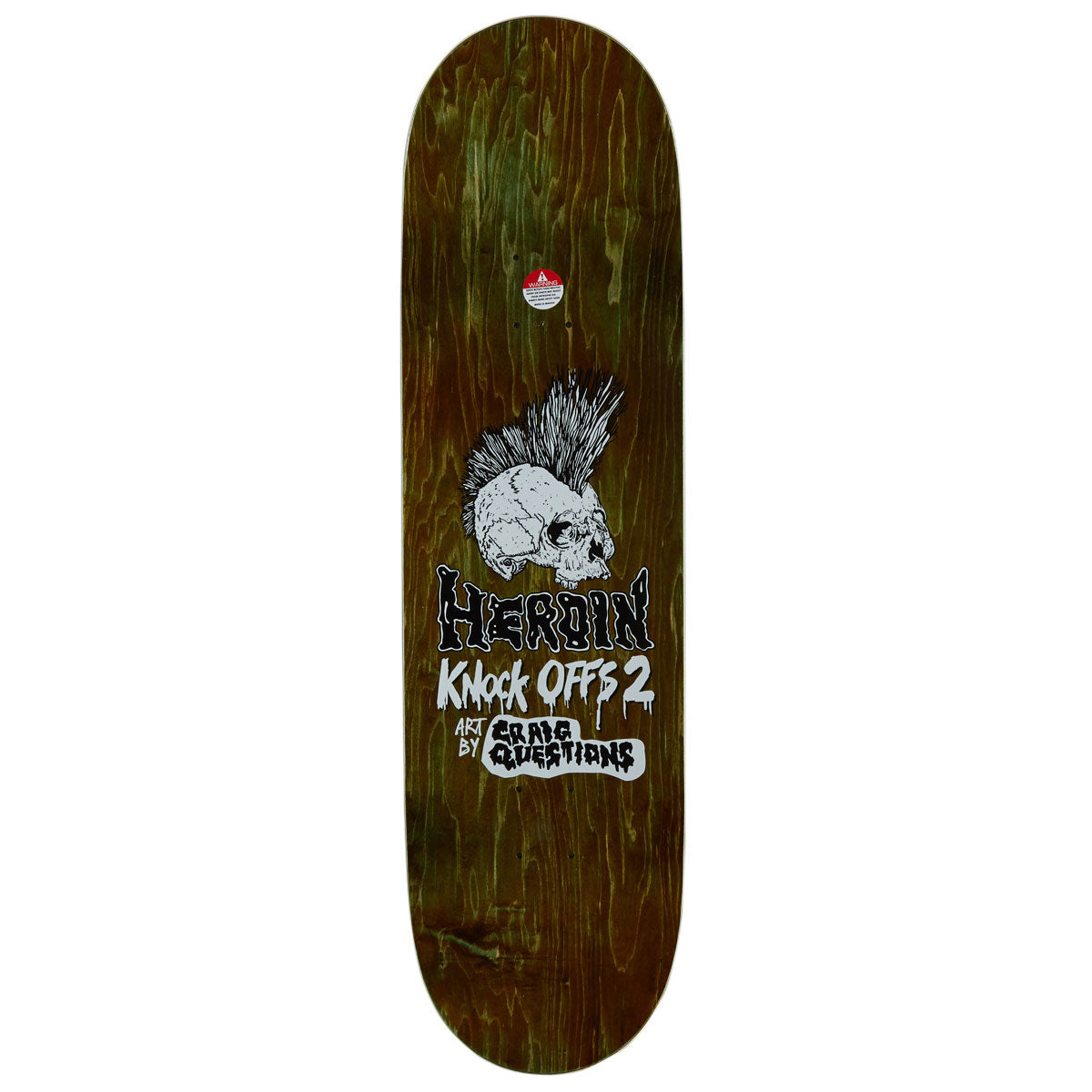 Heroin Dalton Dern KO2 Pirate Skateboard Deck - 8.75