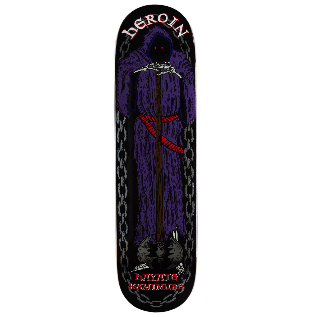 Heroin Hayate KO2 Axe Man Skateboard Deck - 8.25