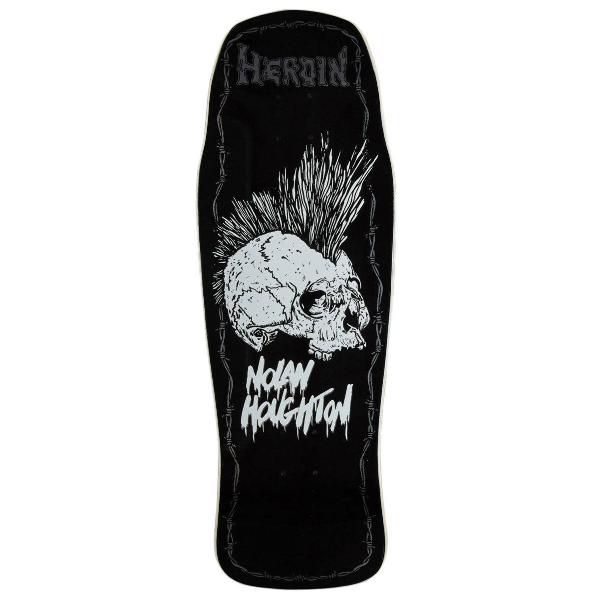 Heroin Nolan Houghton KO2 Skull Skateboard Deck - 10.25