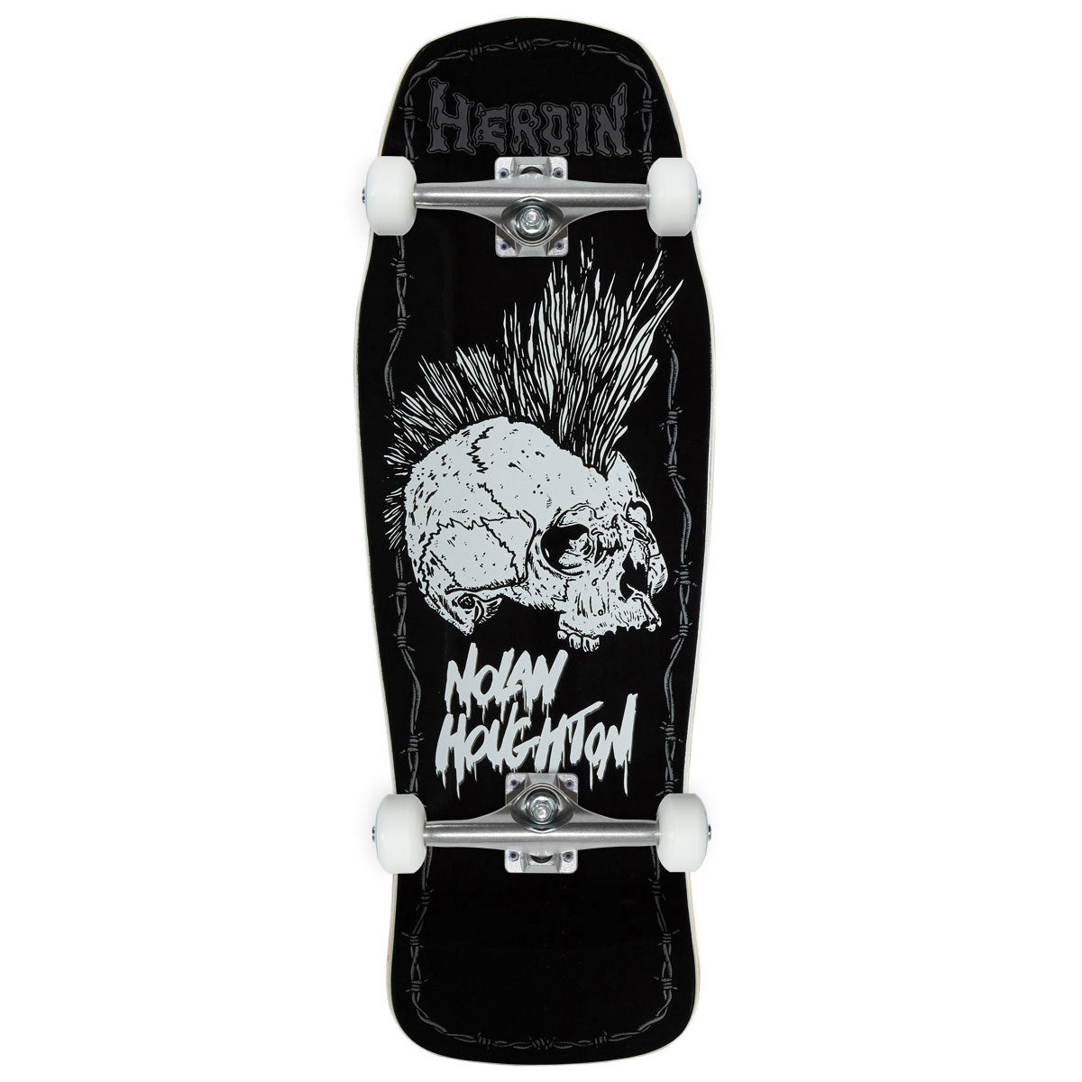 Heroin Nolan Houghton KO2 Skull Skateboard Complete - 10.25