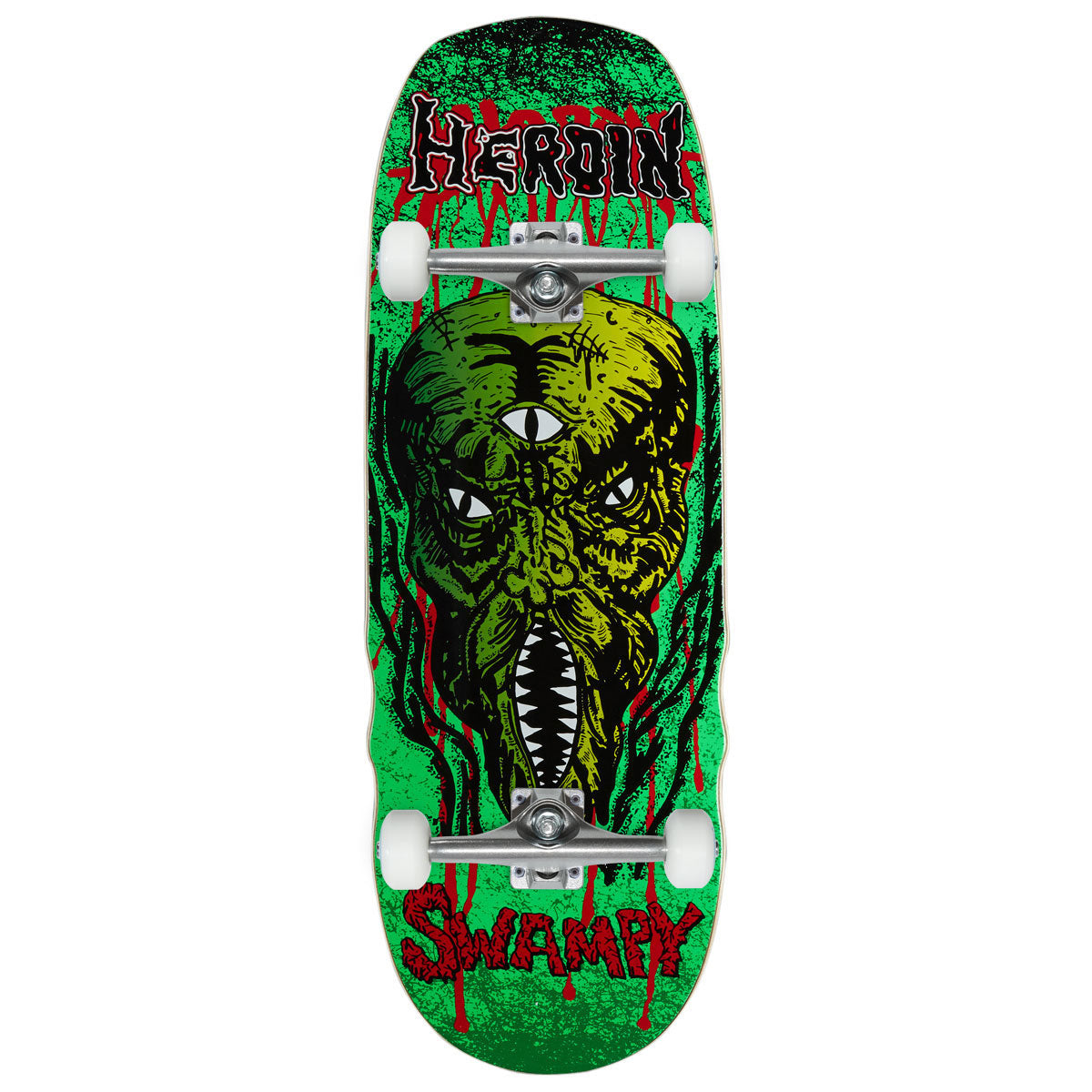 Heroin Swampy KO2 Slime Face Skateboard Complete - 10.60