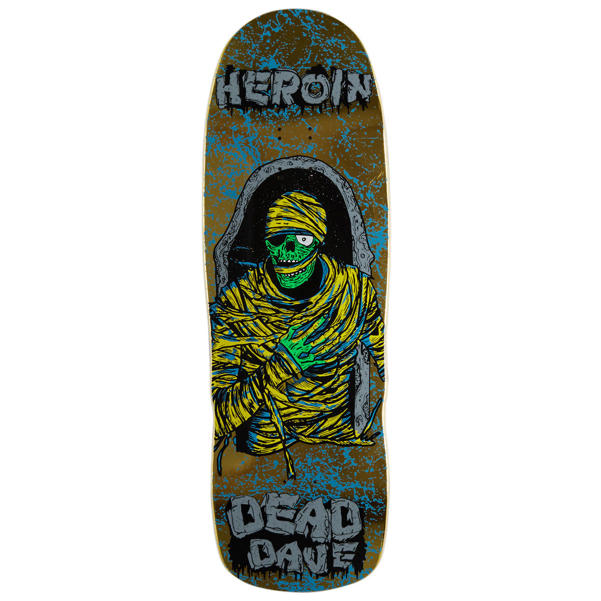 Heroin Dead Dave KO2 Mummy Skateboard Deck - 10.125