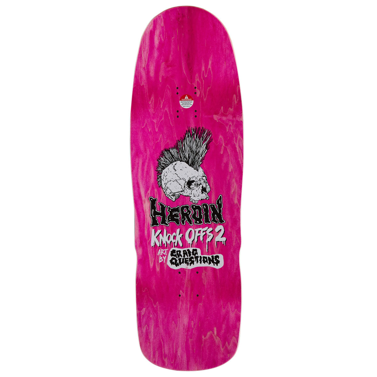 Heroin Dead Dave KO2 Mummy Skateboard Deck - 10.125