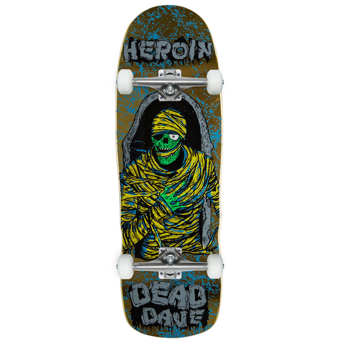 Heroin Dead Dave KO2 Mummy Skateboard Complete - 10.125