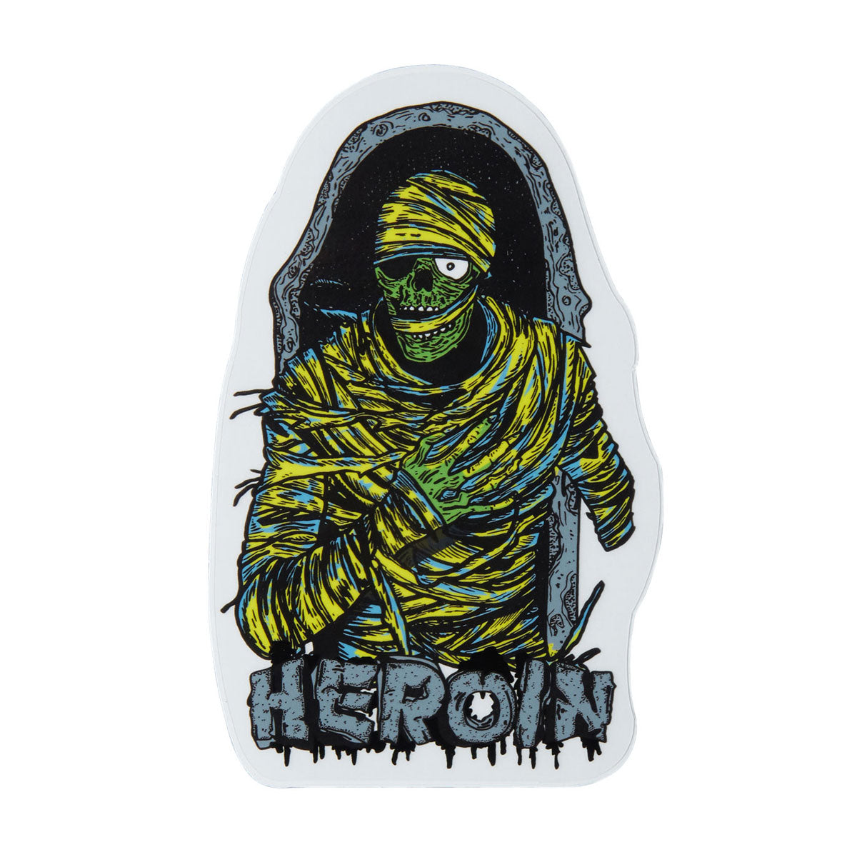Heroin Dead Dave KO2 Mummy Sticker image 1