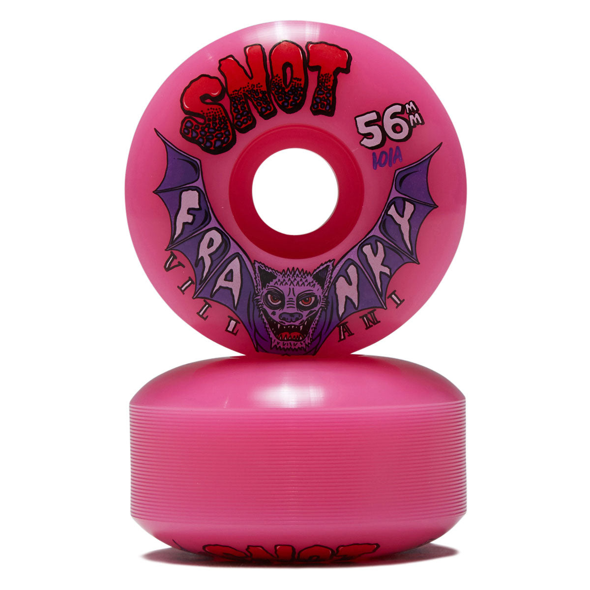 Snot Franky Villani Classic 101a Skateboard Wheels - Neon Pink - 56mm image 2