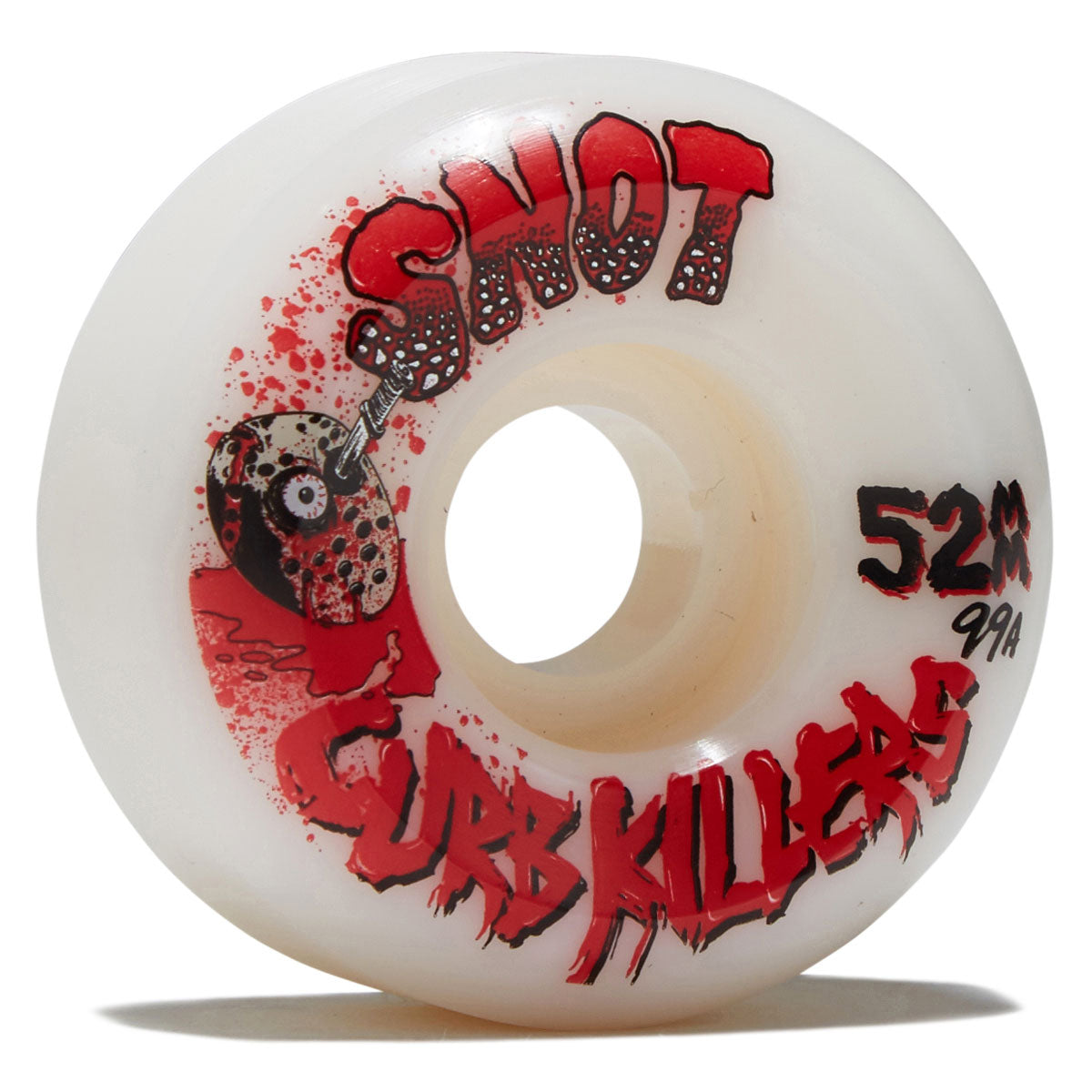 Snot Curb Killer Conical 99a Skateboard Wheels - White - 52mm image 1
