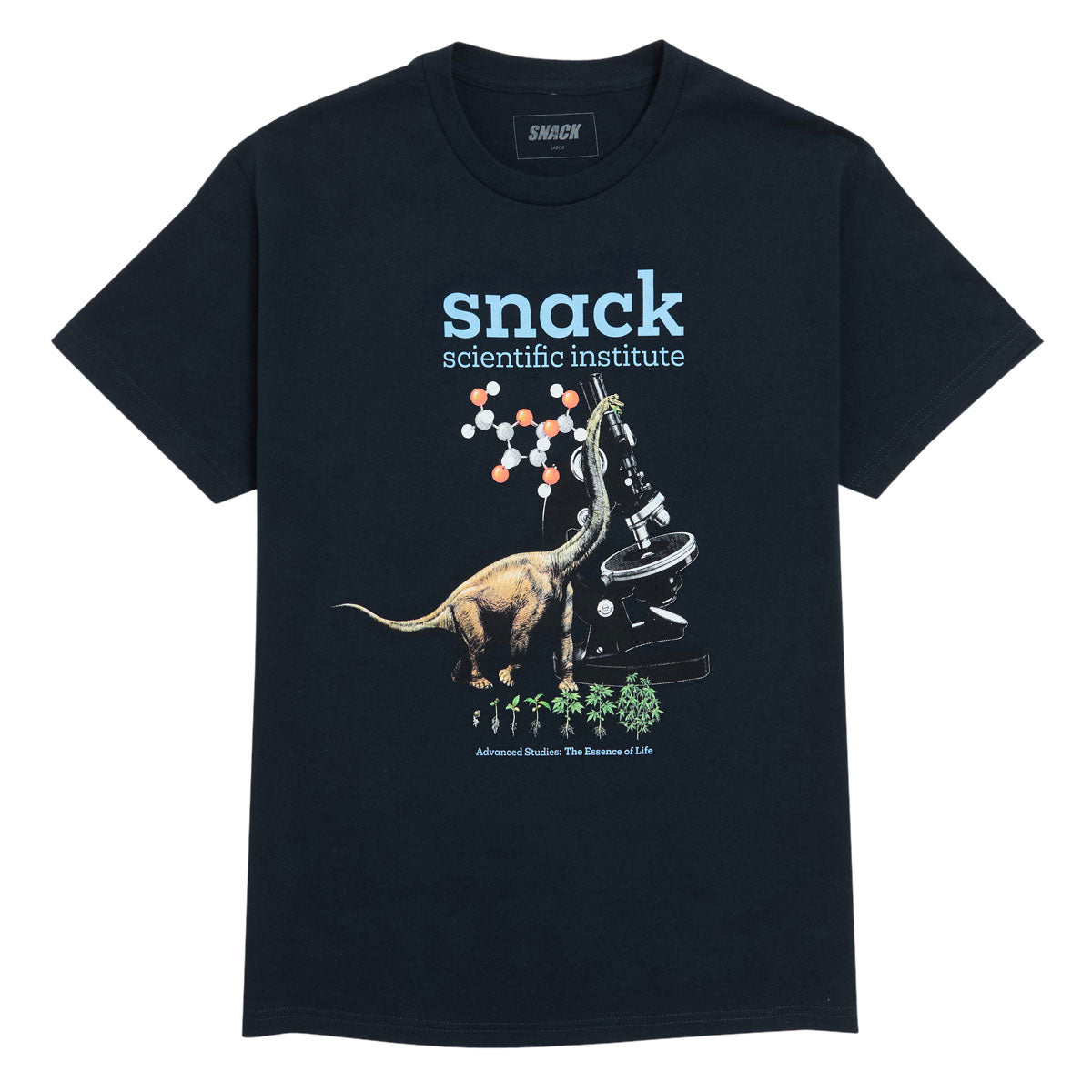 Snack Scientific Institute T-Shirt - Navy image 1