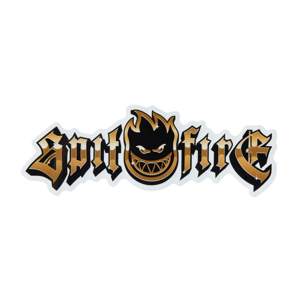 Spitfire Gold Chrome Bighead MD Sticker image 1