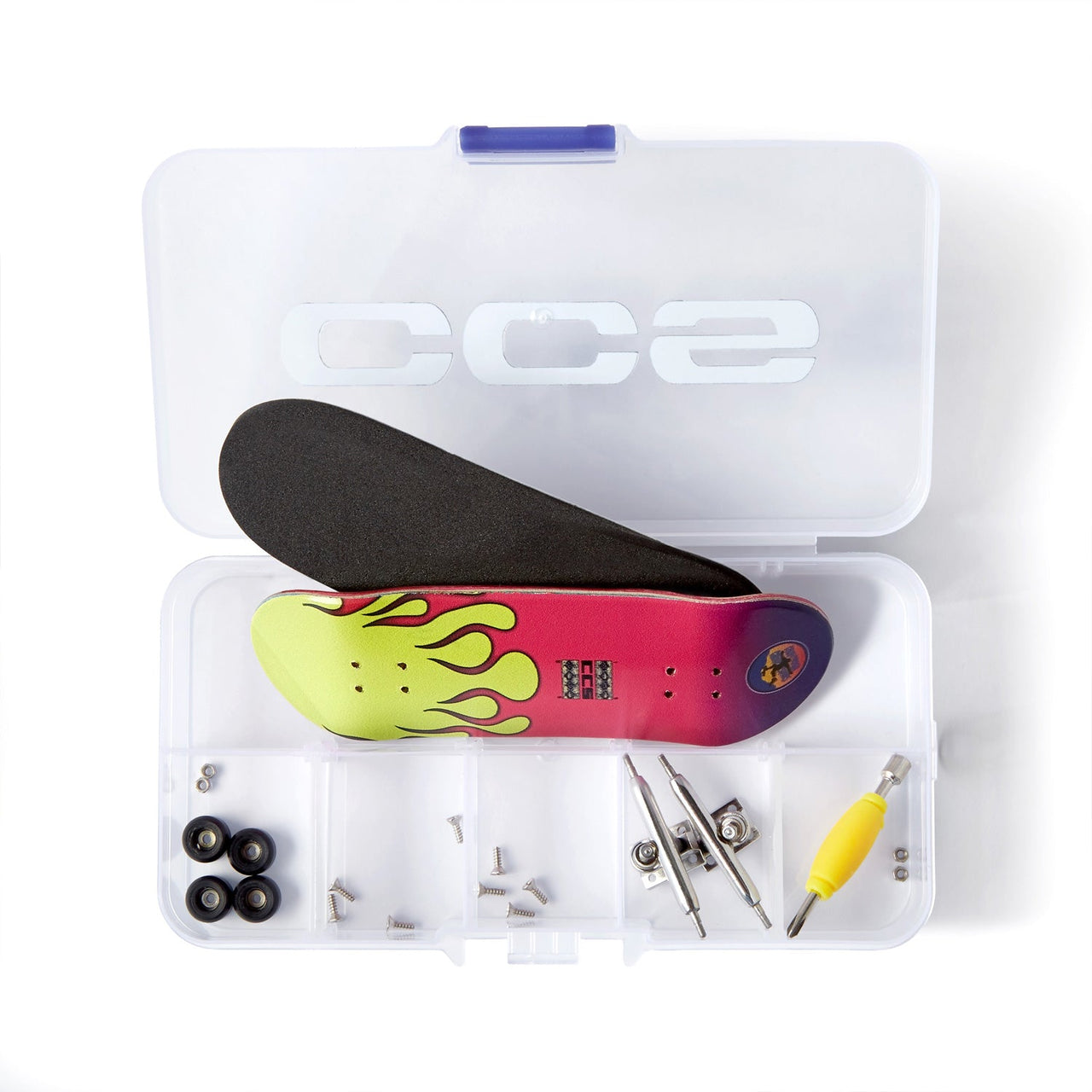 CCS Flame Surfer Fingerboard Complete - Pink - 34mm x 100mm image 3