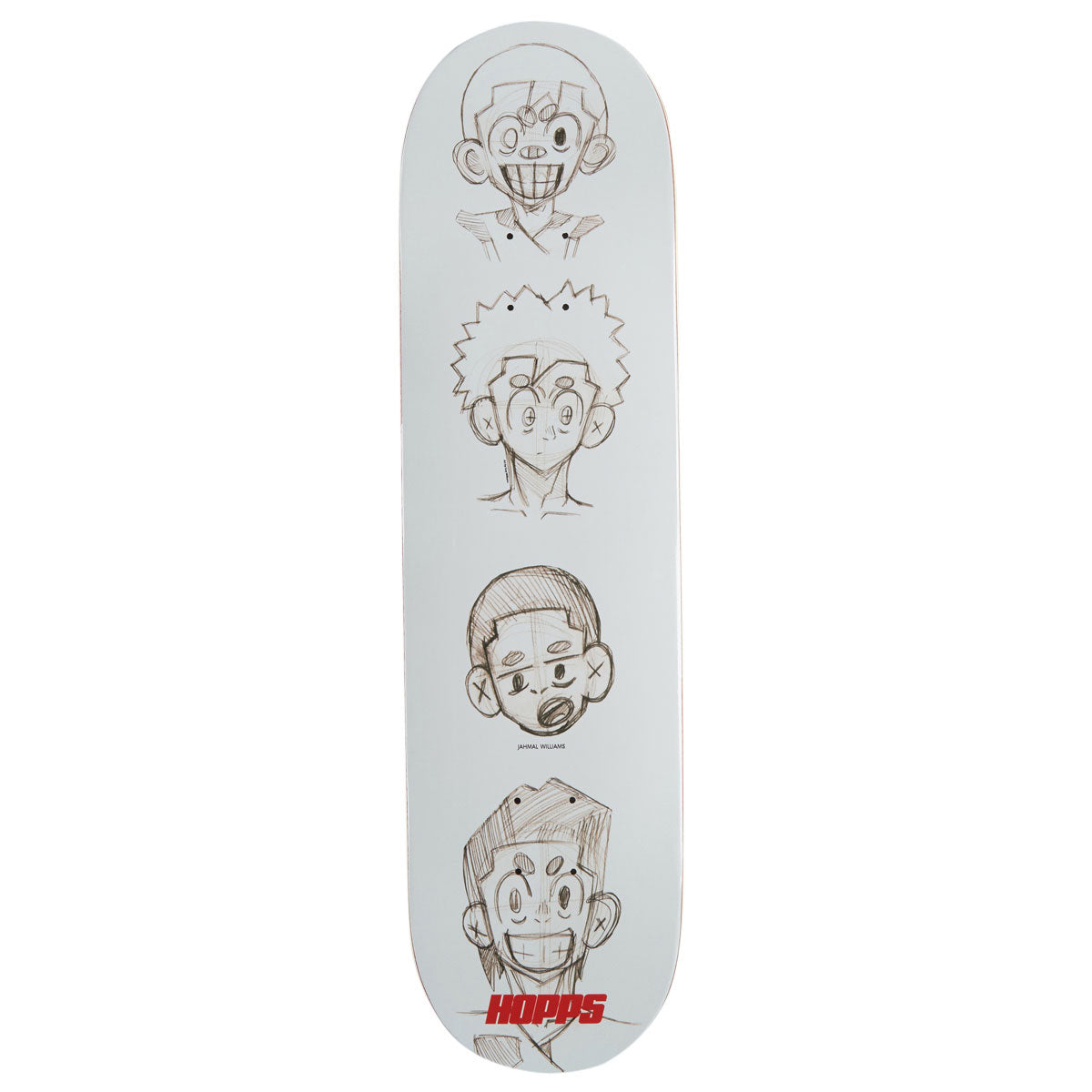 Hopps Jahmal Williams Animation Skateboard Deck - 8.25