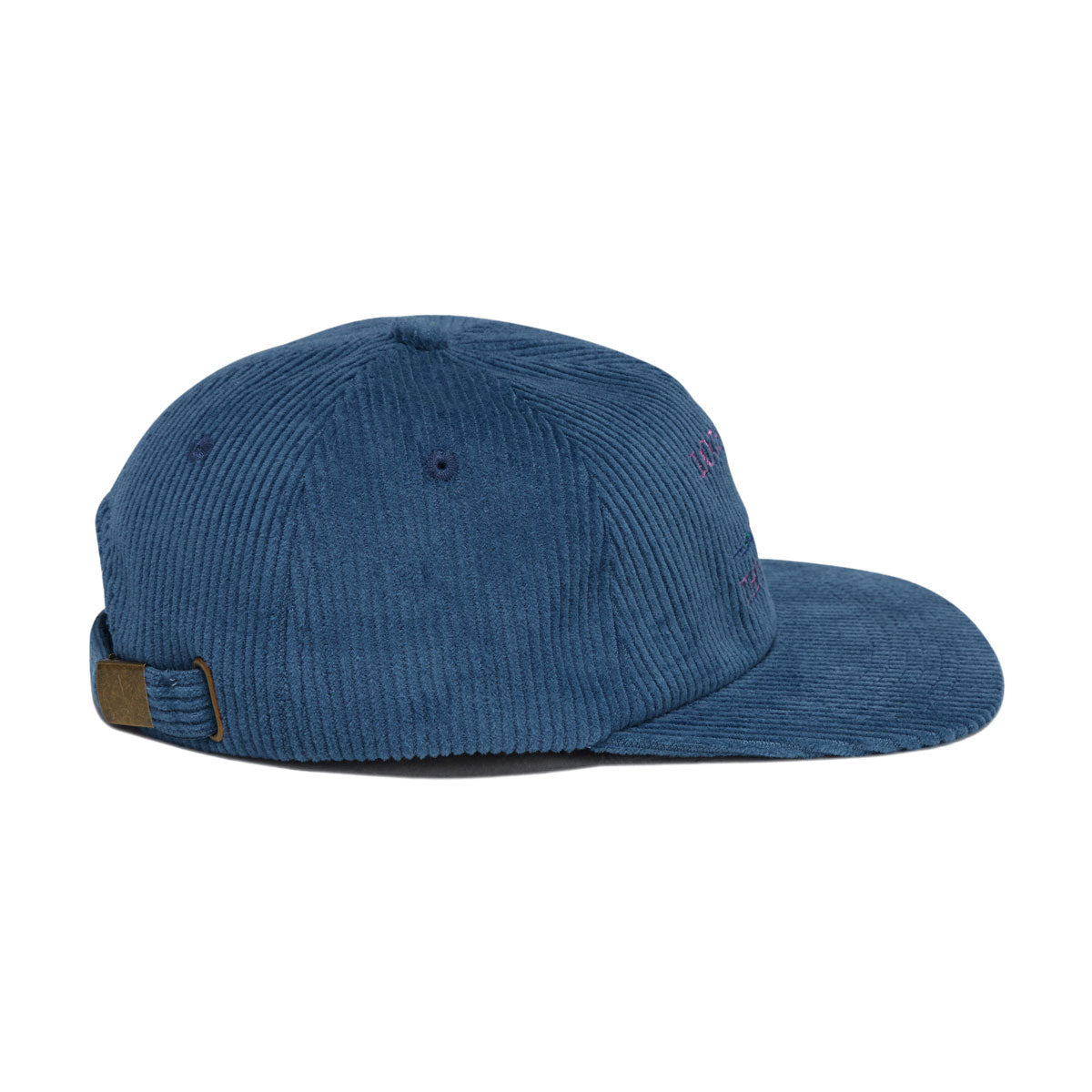 Theories Loch Ness Corduroy Strapback Hat - Steel Blue image 4