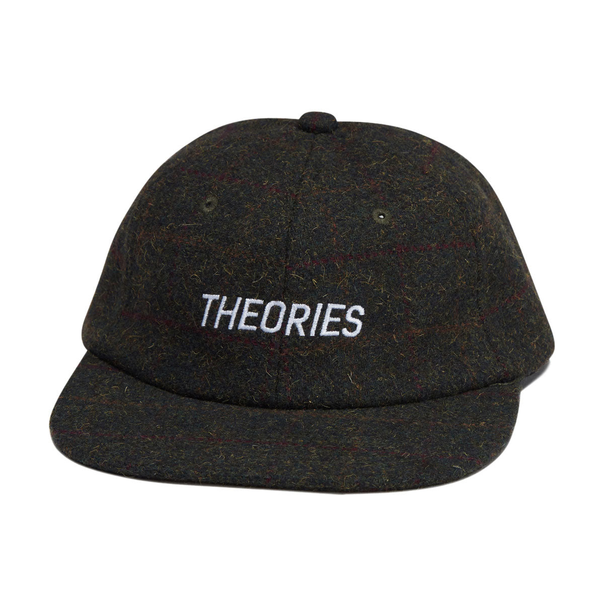 Theories Holmes Stamp Logo Tweed Snapback Hat - Plaid image 1