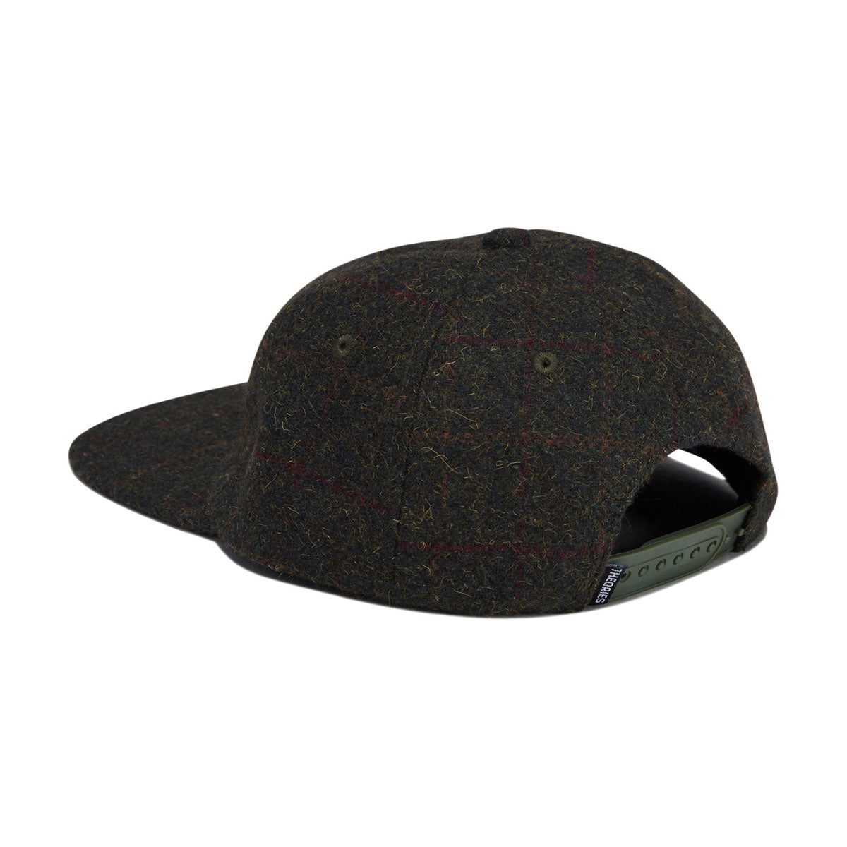 Theories Holmes Stamp Logo Tweed Snapback Hat - Plaid image 2