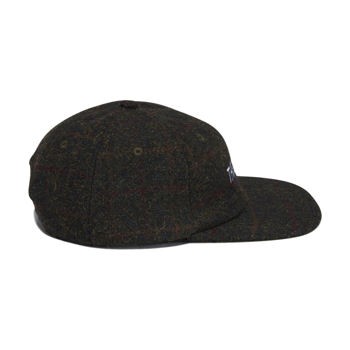 Theories Holmes Stamp Logo Tweed Snapback Hat - Plaid image 4