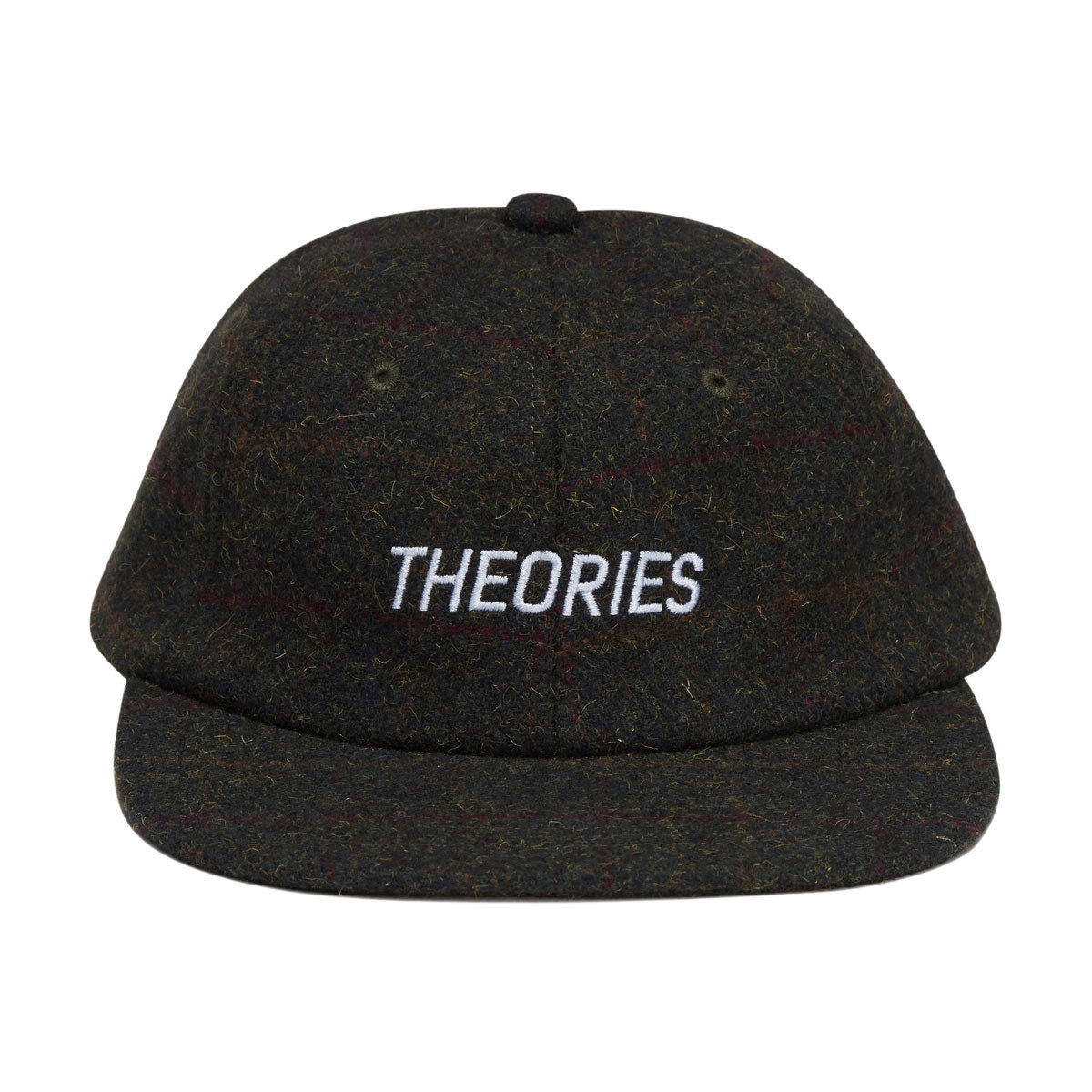 Theories Holmes Stamp Logo Tweed Snapback Hat - Plaid image 5