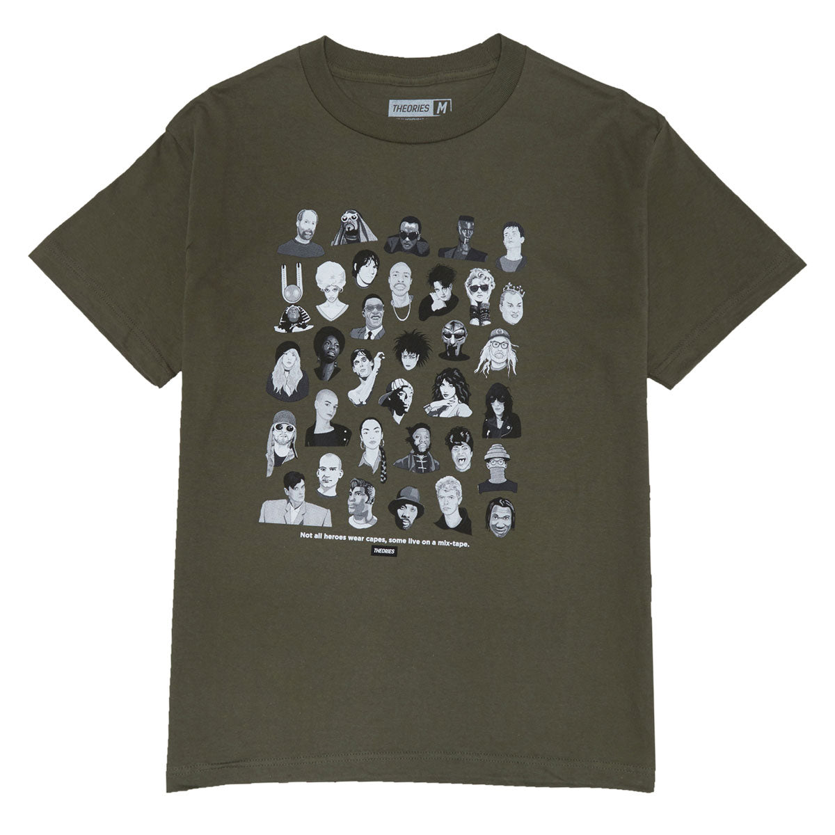 Theories Mixtape T-Shirt - Olive image 1