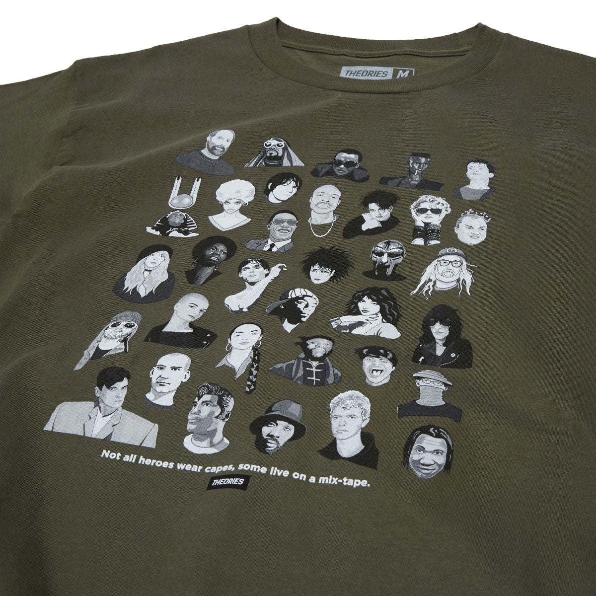 Theories Mixtape T-Shirt - Olive image 2