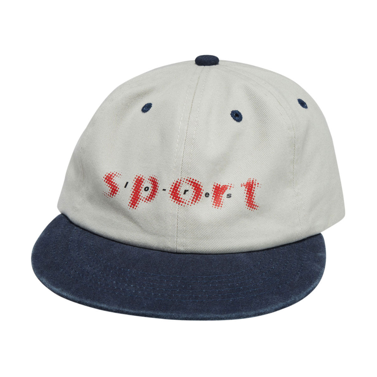 Lo-Res Sport Hat - Off White/Vintage Navy image 1
