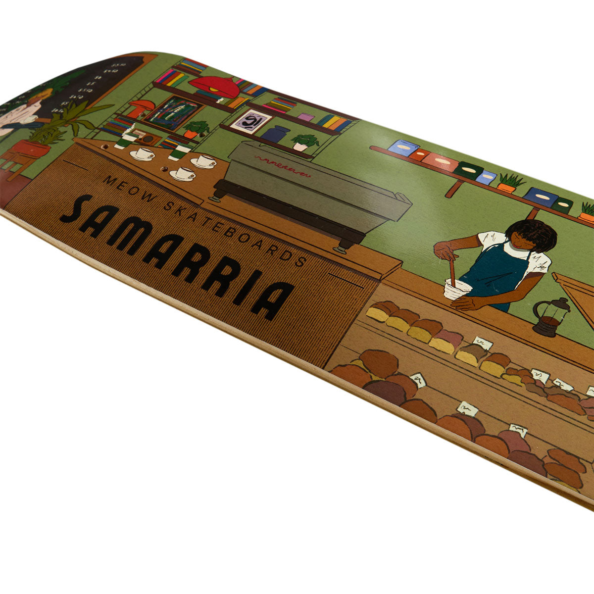 Meow Samarria Brevard Coffee Shop Skateboard Complete - 8.00