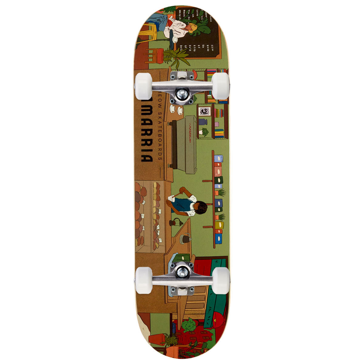Meow Samarria Brevard Coffee Shop Skateboard Complete - 8.375