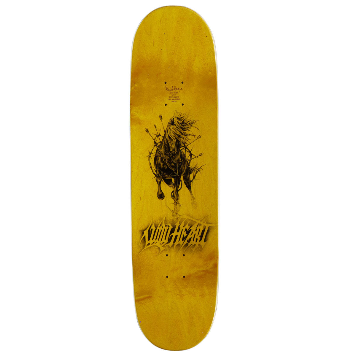 Zero Reyes Wild Heart Skateboard Deck - Black - 8.50