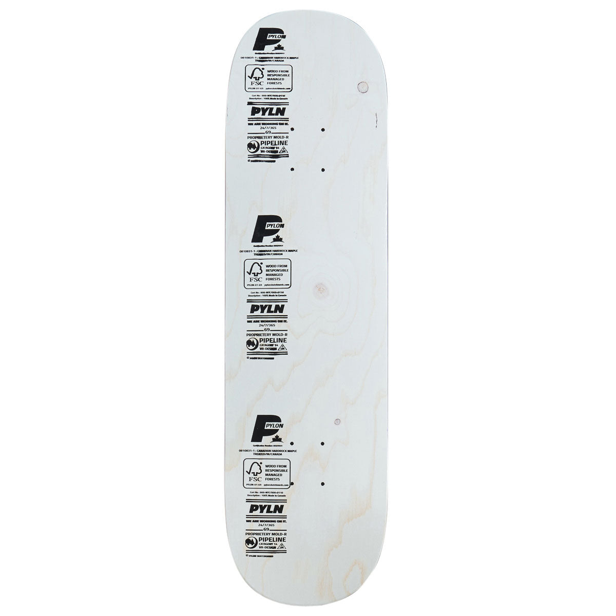 Pylon Plywood Skateboard Deck - 8.625