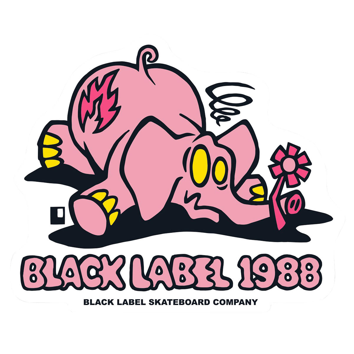 Black Label Pink Elephant Sticker - Assorted image 1