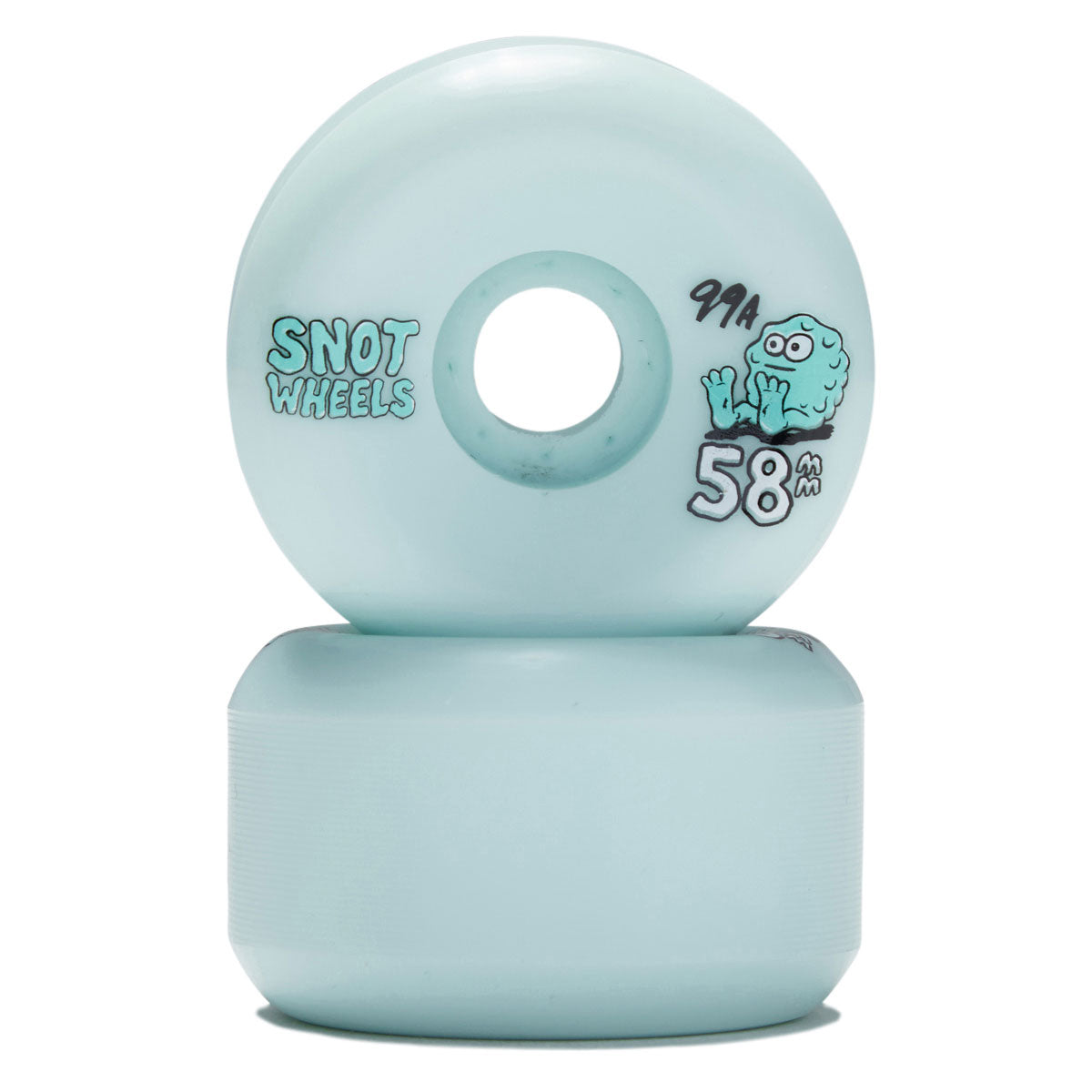 Snot Team Conicals 99a Skateboard Wheels - Teal - 58mm image 2