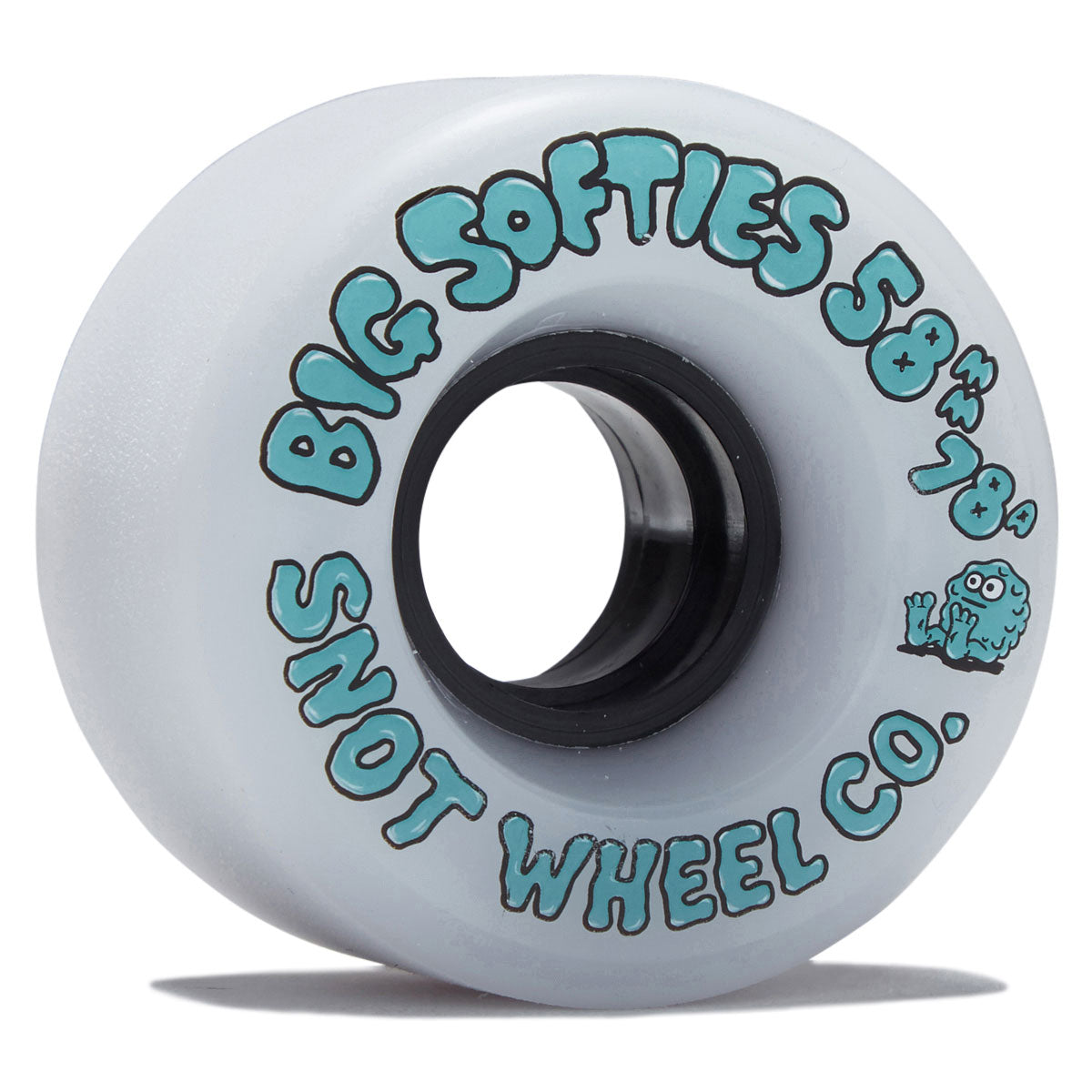 Snot Big Softies 78a Skateboard Wheels - White - 58mm image 1