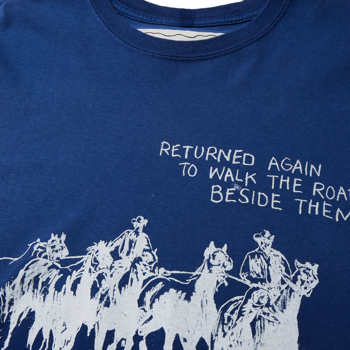 One Of These Days Return Again T-Shirt - Sun Faded Navy image 3