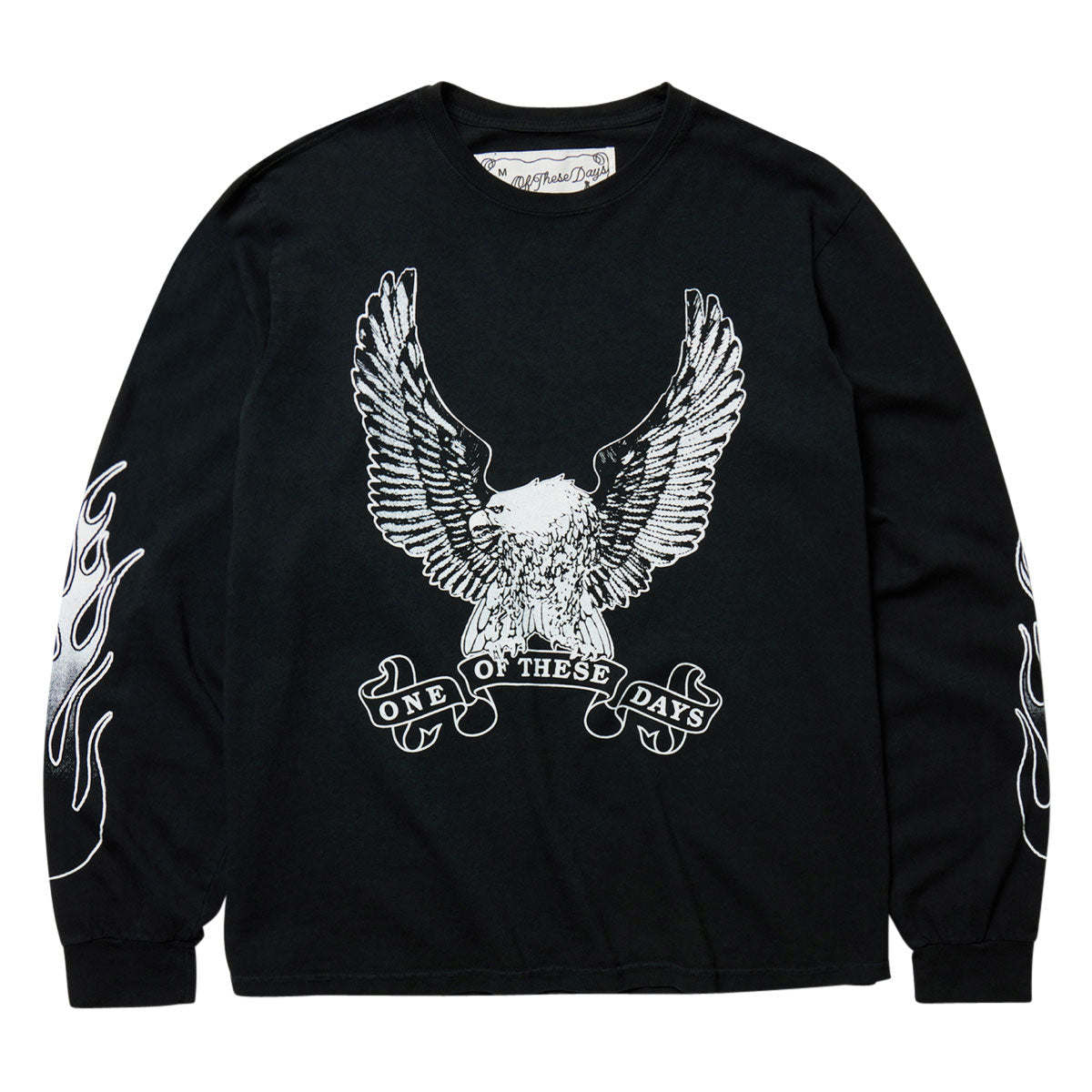 One Of These Days An American Original Long Sleeve T-Shirt - Washed Black image 1