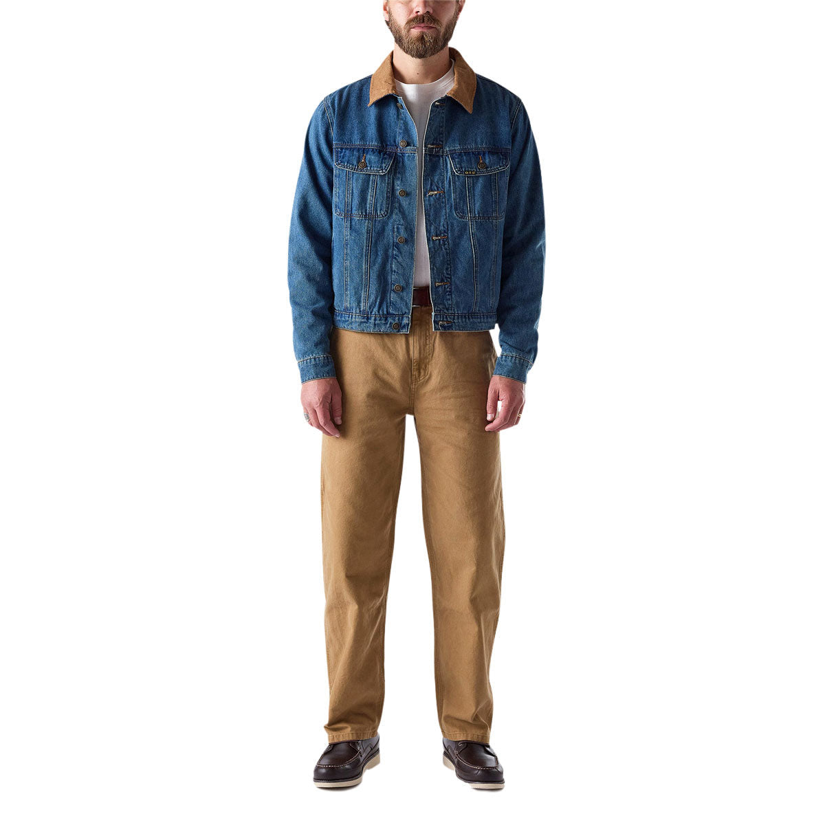 One Of These Days Lined Trucker Jacket - Washed Denim image 5