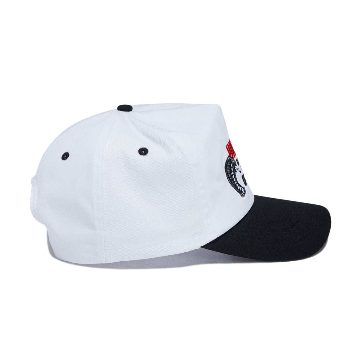 Cobra Dogs Beware Snapback Hat - White/Black image 4