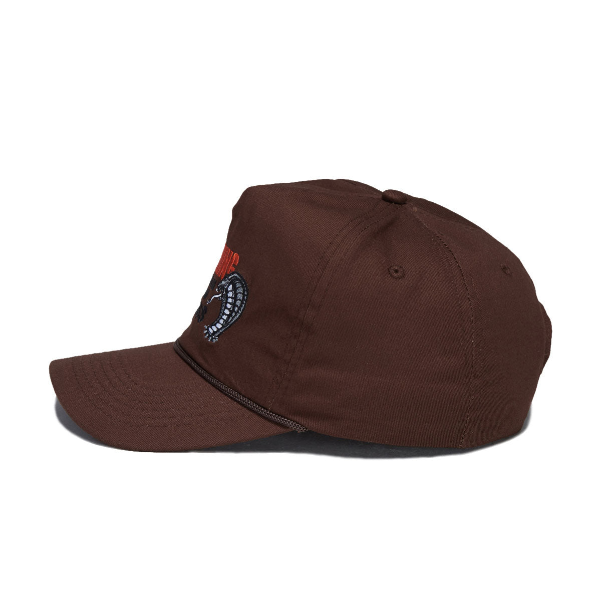 Cobra Dogs Beware Snapback Hat - Brown image 3