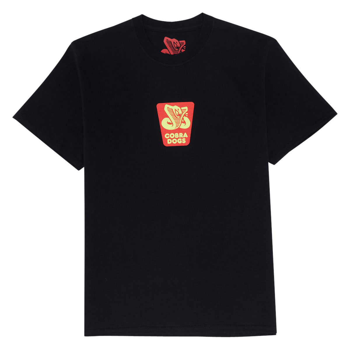 Cobra Dogs Condiment Label T-Shirt - Black image 1