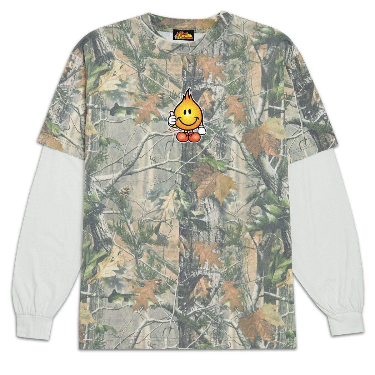 World Industries Classic Flameboy Layered T-Shirt - Camo/White image 1