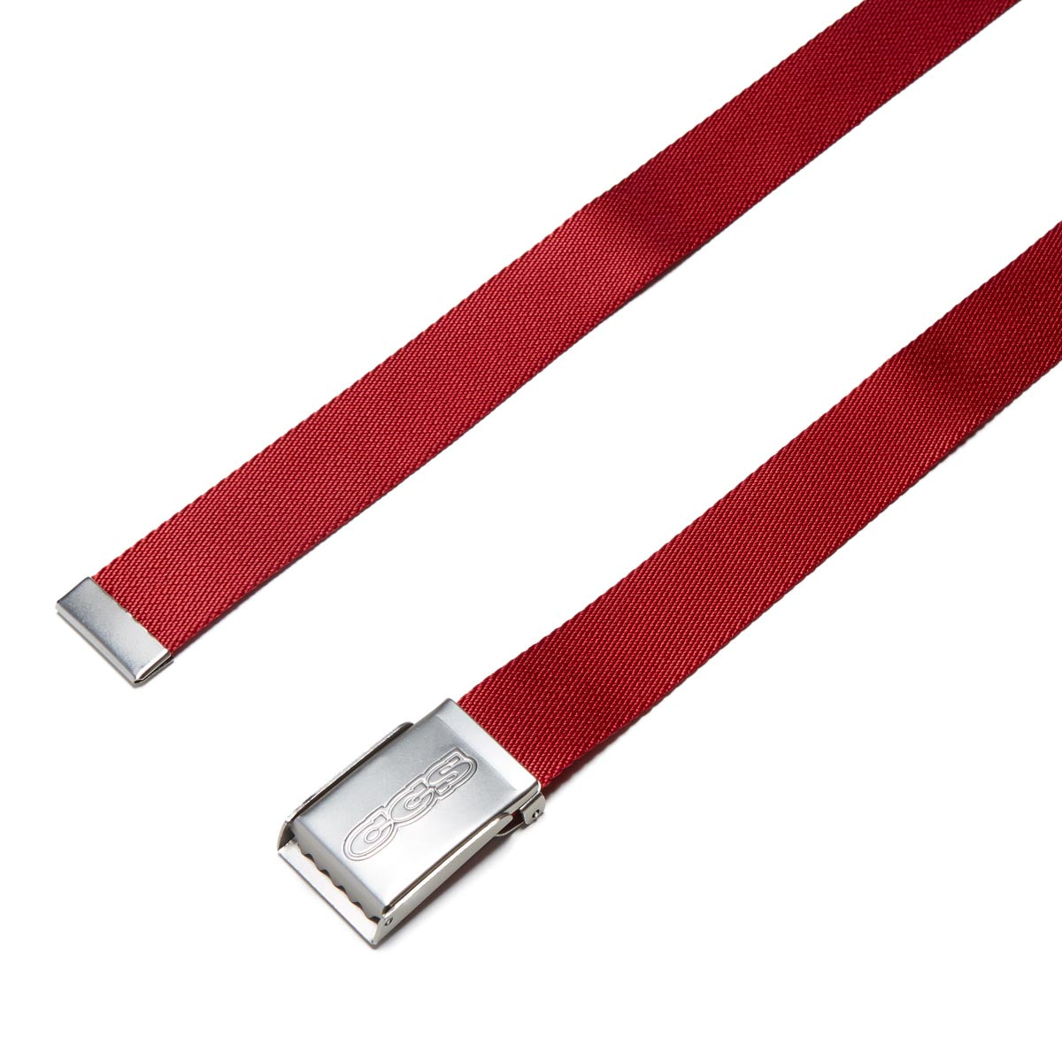 CCS Silver 96 Logo Web Belt - Red image 2