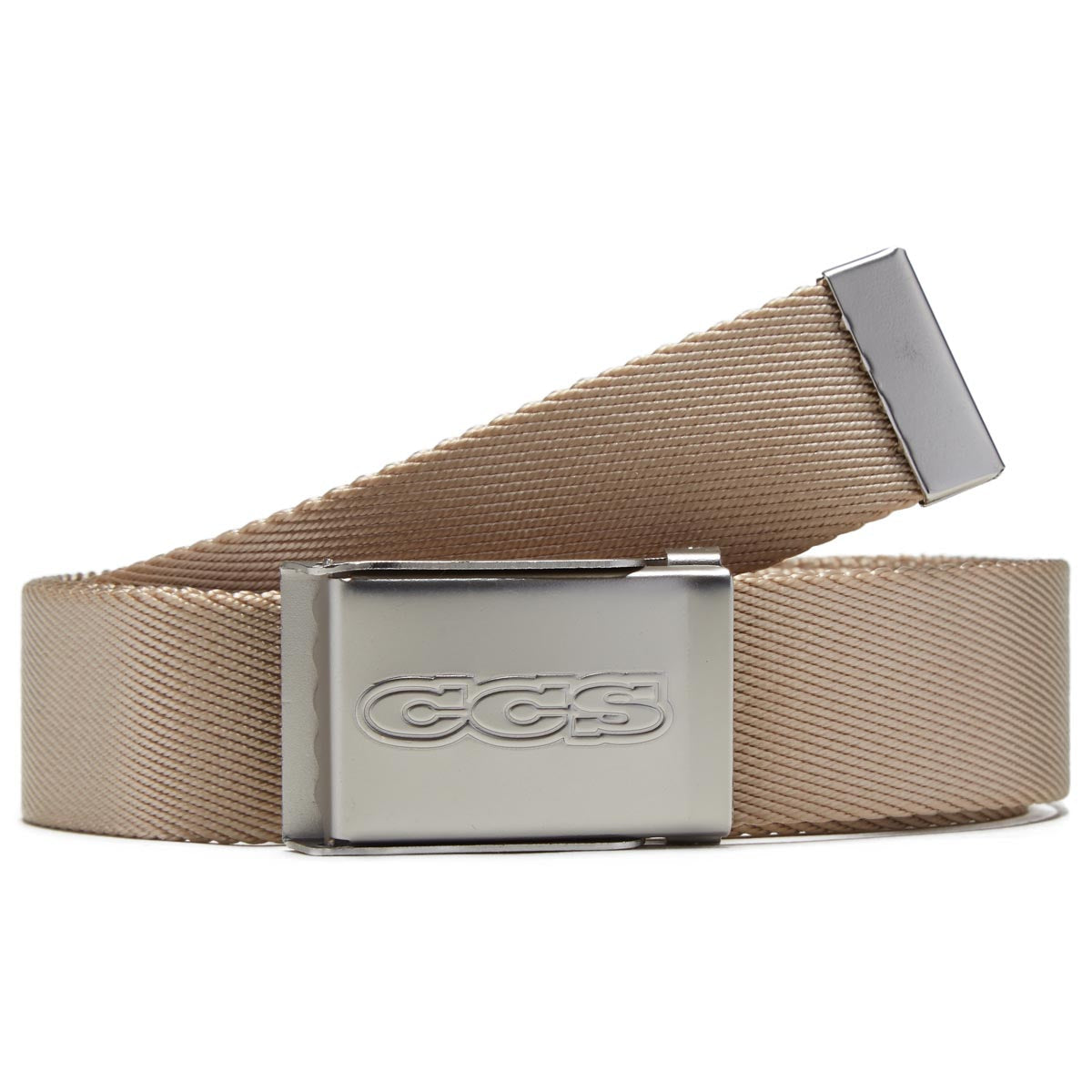 CCS Gunmetal 96 Logo Web Belt -  Tan image 1