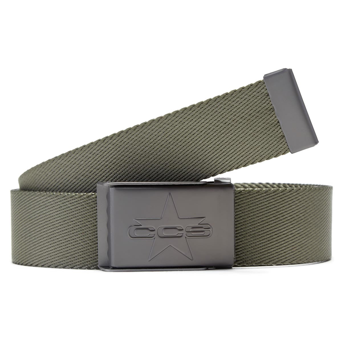 CCS Gunmetal 97 Star Web Belt - Olive image 1