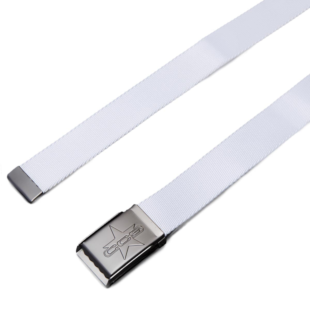 CCS Gunmetal 97 Star Web Belt - White image 2