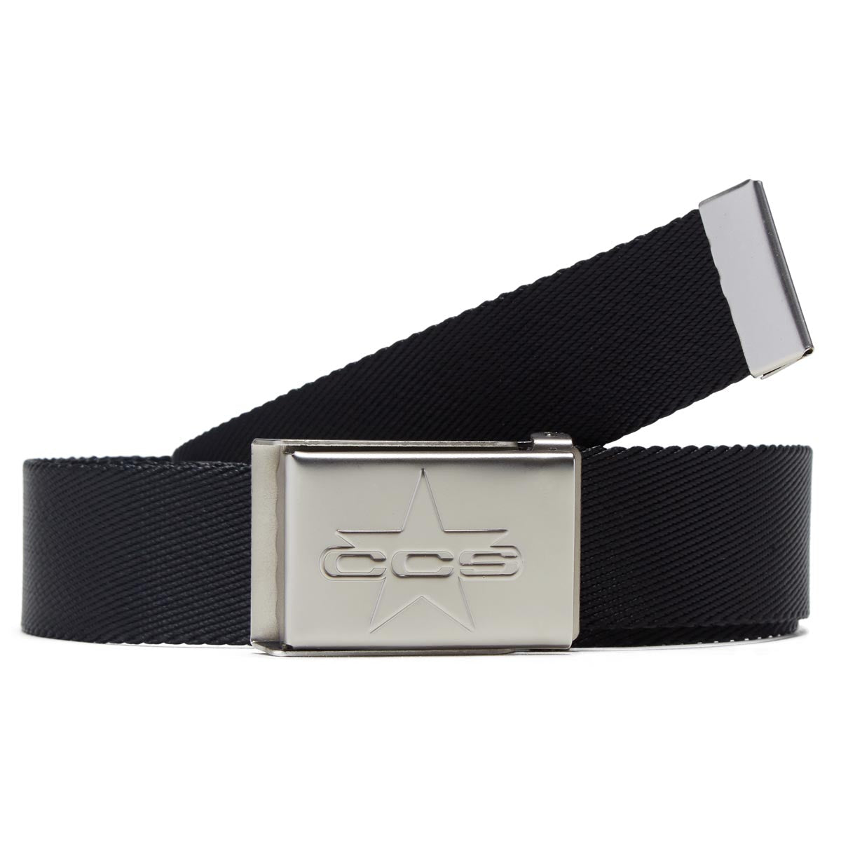 CCS Silver 97 Star Web Belt - Black image 1