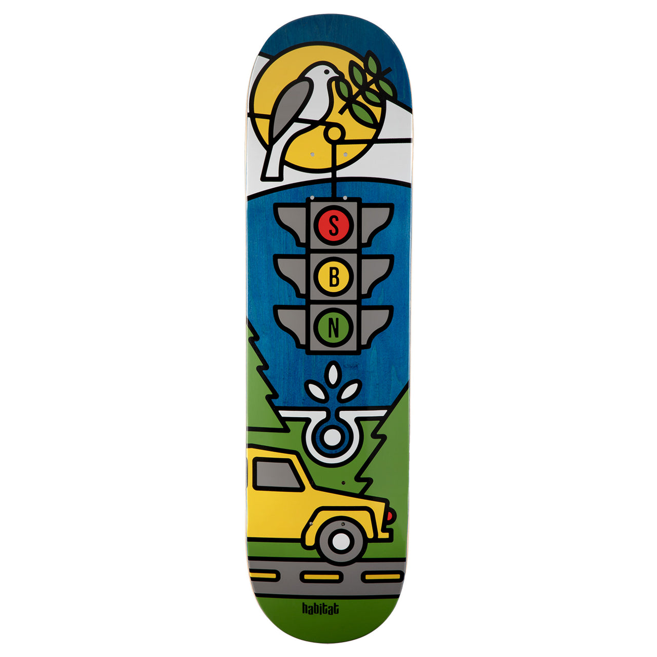 Habitat Baxter-Neal Sunny Afternoon Skateboard Deck - 8.25