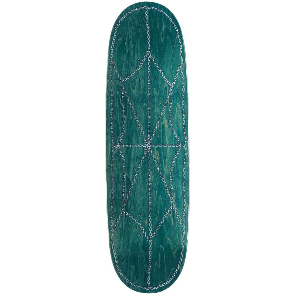 CCS Chain Web Egg1 Shaped Skateboard Deck - Teal - 9.00