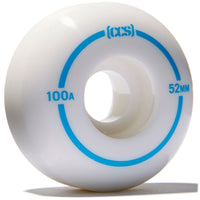 CCS Skateboard Wheels - White - 52mm