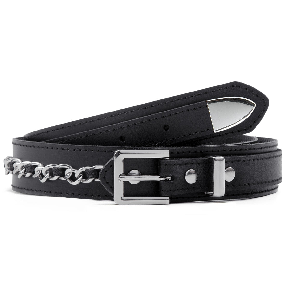 CCS Chain Ranger Leather Belt - Black image 1